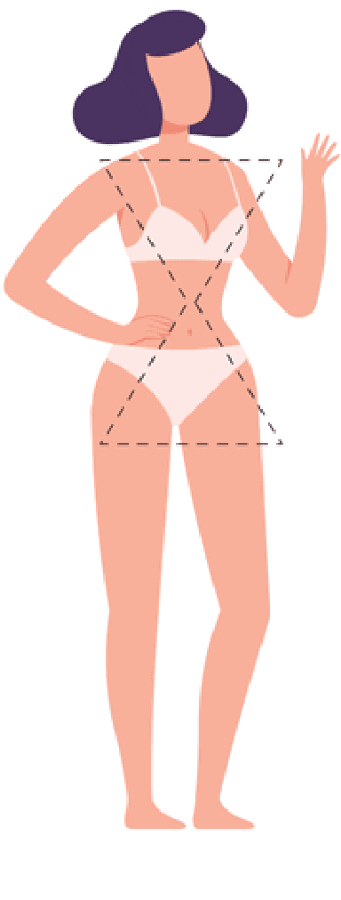 骨格ナチュラルタイプの図